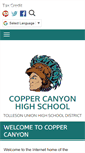 Mobile Screenshot of coppercanyon.tuhsd.org
