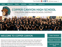 Tablet Screenshot of coppercanyon.tuhsd.org